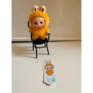 Authentic Pin for love Lububu plush letter : Y Popmart V4